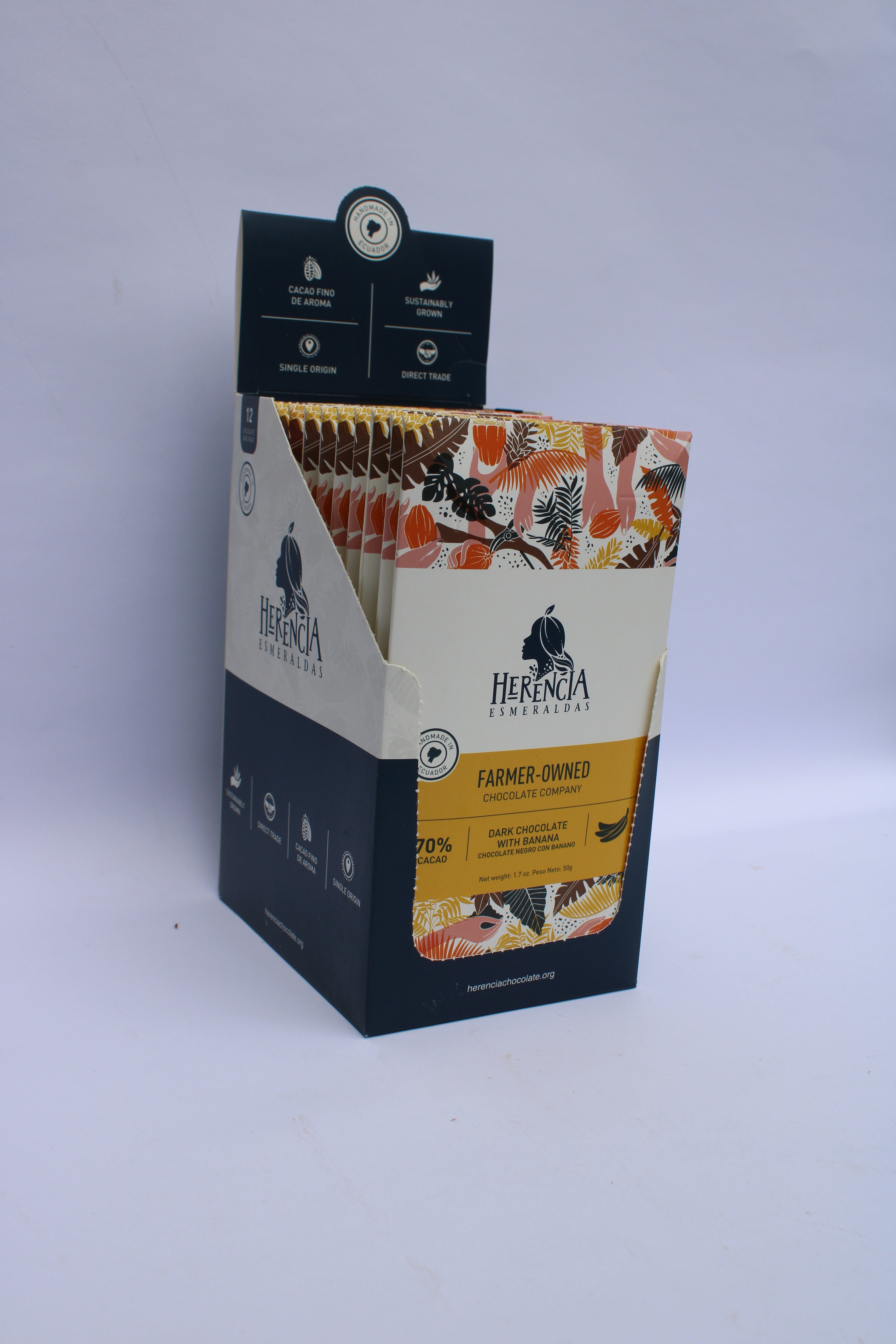 BARRA DE CHOCOLATE 70% CON BANANO