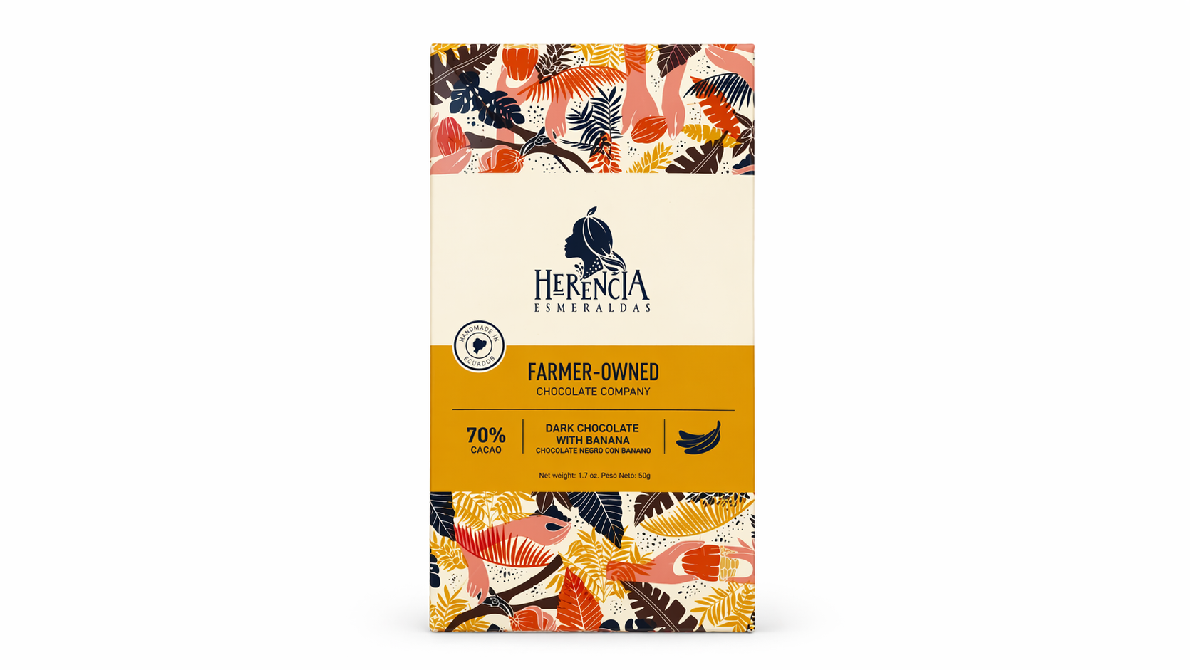 BARRA DE CHOCOLATE 70% CON BANANO