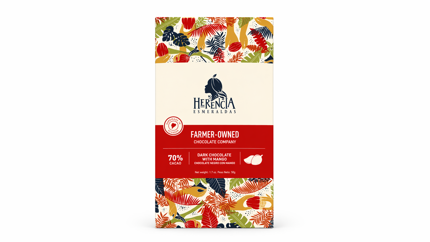 BARRA DE CHOCOLATE 70% CON MANGO